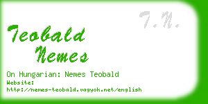 teobald nemes business card